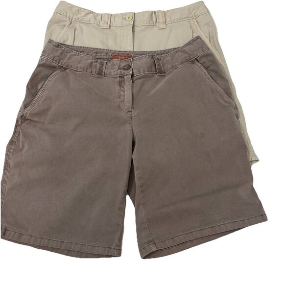 Tommy Bahama Relax Ellery Fit Shorts Bundle Tan Brown Women 4 Tan Brown - Picture 1 of 15